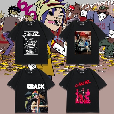 迟野牧街头霸王Gorillaz应援短袖