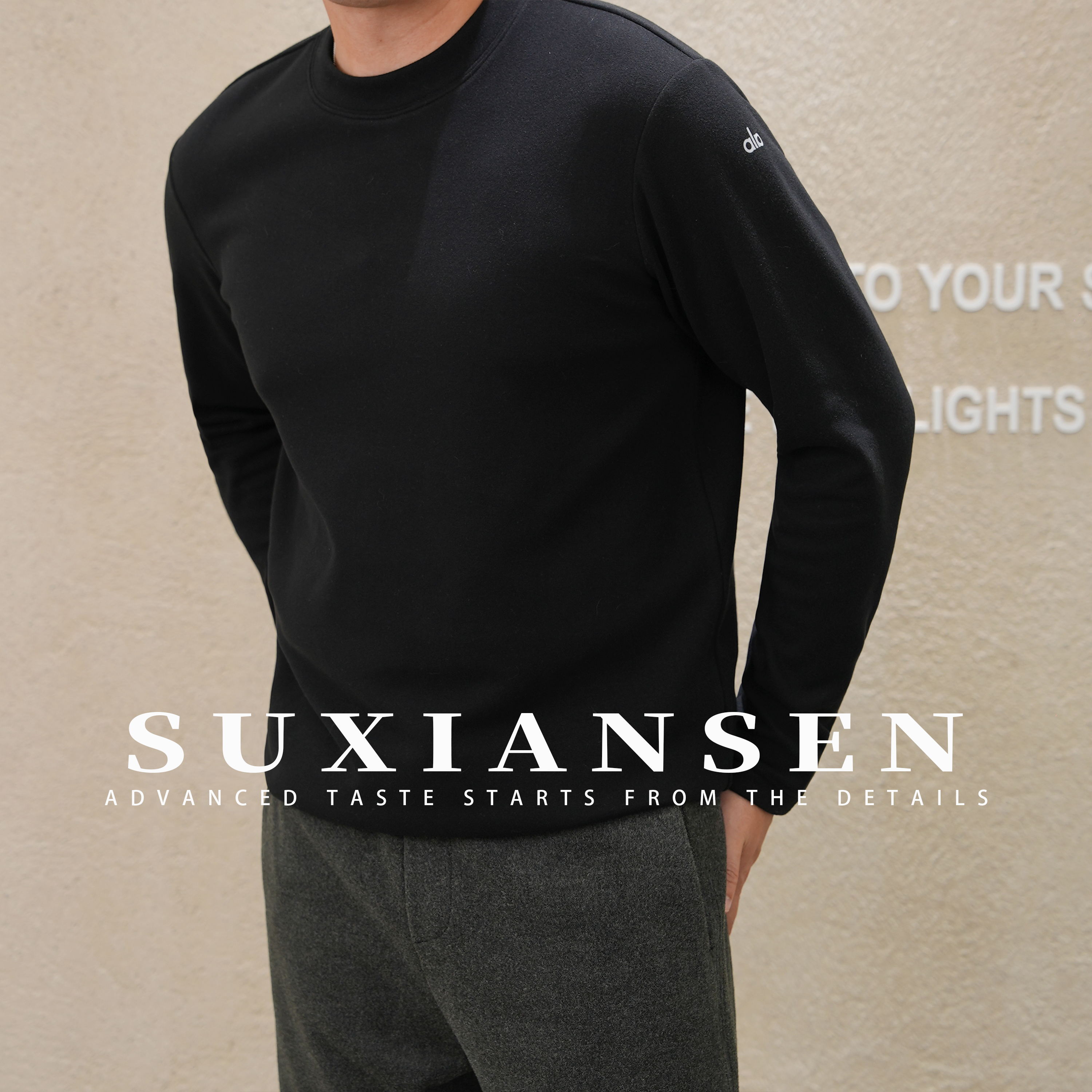 【大头叔叔】秋冬莱赛尔混纺骆驼绒贴肤打底长袖T恤DDT7169