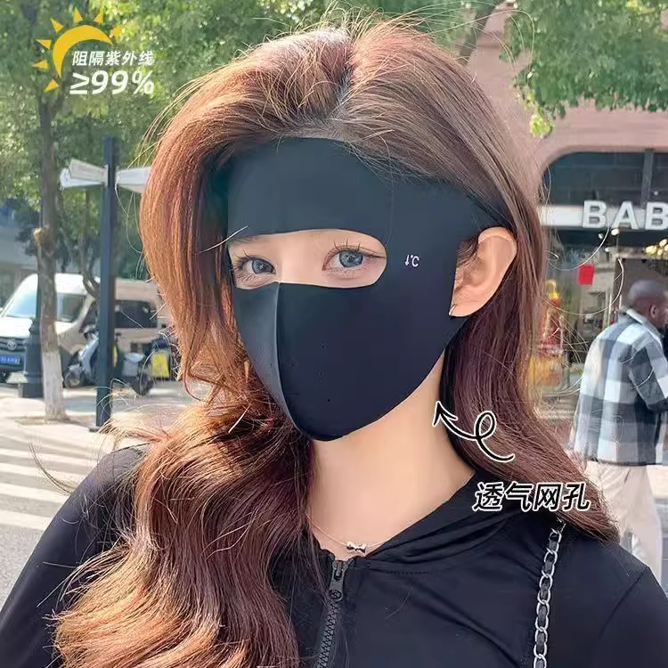 2025新款冰丝防晒面罩脸基尼防全脸防晒轻薄男女防紫外线夏季户外