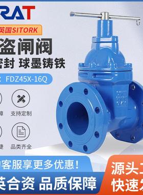 FDZ45X-16Q防盗表前闸阀软密封球磨铸铁RVXP机械手柄内六角锁闭阀