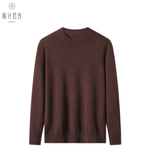 100%纯羊绒衫男士羊绒衫半高领花纱加厚男装秋冬保暖商务纯色男款