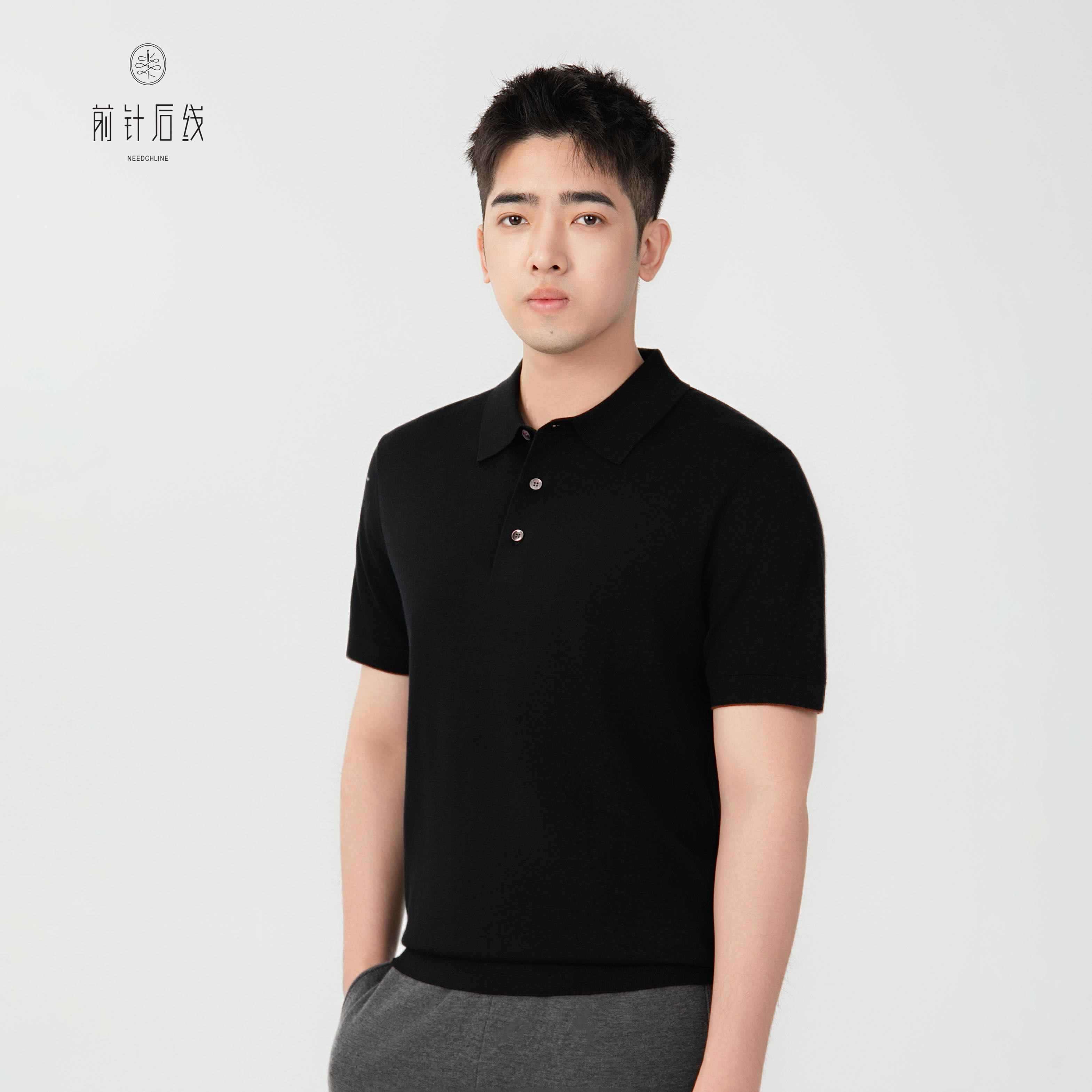 100%纯羊毛衫POLO衫翻领短袖男士春季上新轻奢高级感打底上衣男装,男装,Polo衫,淘宝优惠券,粉丝福利购,淘宝优惠卷