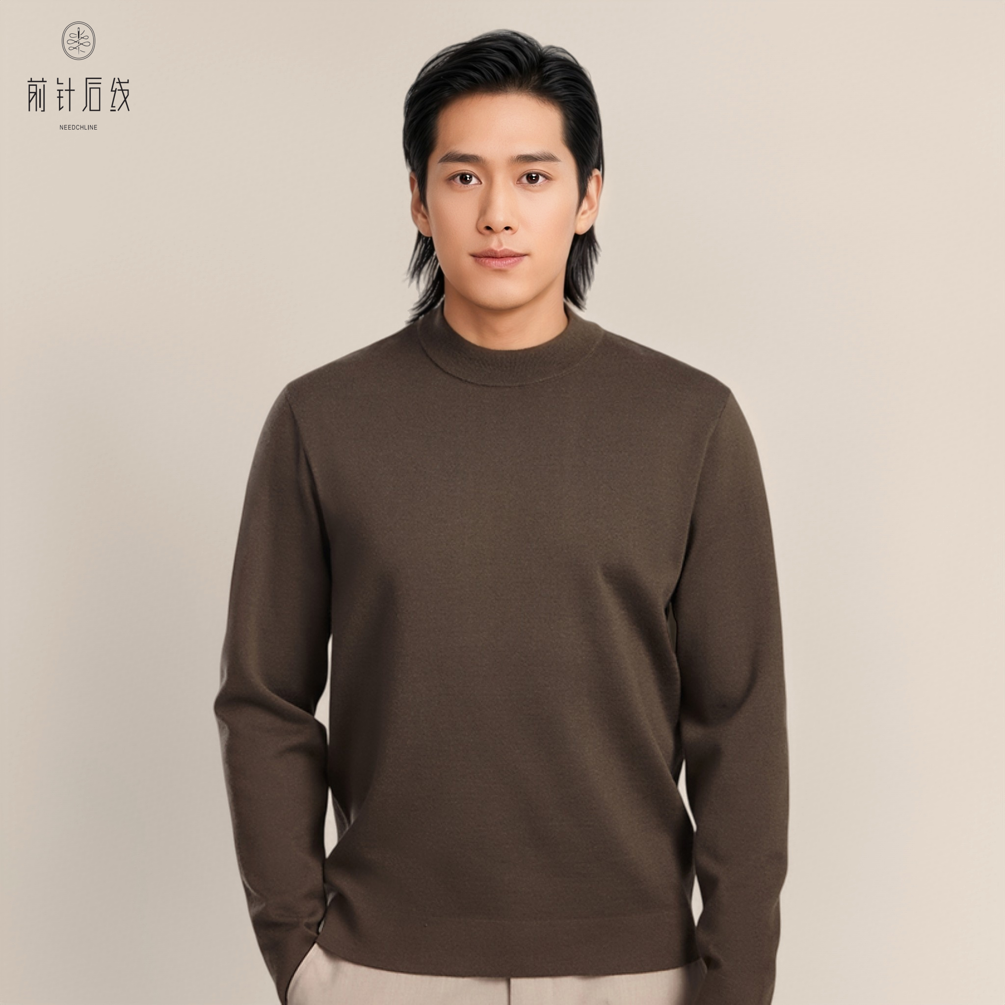 纯羊绒男士秋冬厚款可机洗