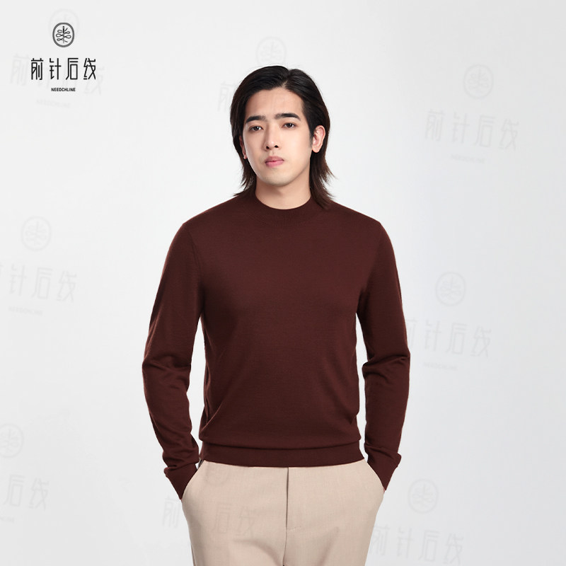 纯羊绒衫半高领可机洗长袖