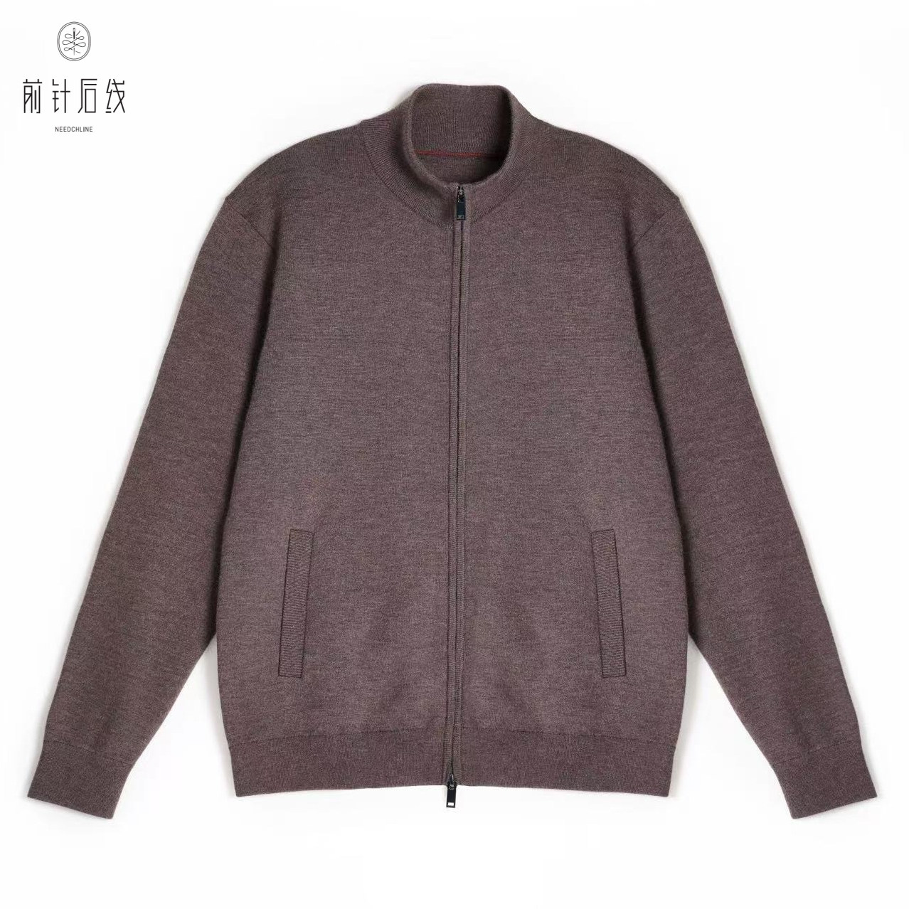 前针后线100%纯羊绒男士半高领外套可机洗秋冬厚款夹克保暖穿搭,男装,羊绒开衫,淘宝优惠券,粉丝福利购,淘宝优惠卷