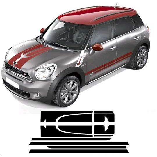 适用MINI Countryman R60 John Cooper Works JCW侧裙车贴纸A260