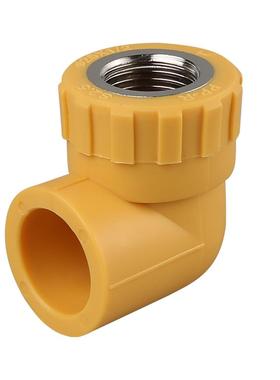定制黄色ppr接头水管配件弯头直接工程热熔内外丝4分ppr管件三通
