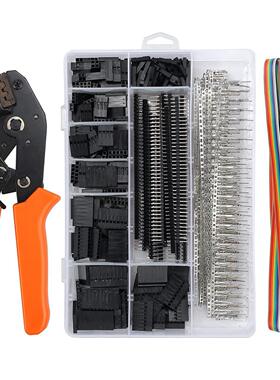 杜邦2.54/2.8/3.0/3.96/4.8插簧端子SN28b棘轮压线钳+1550pcs端子