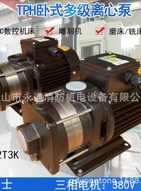 卧式多级离心泵TPH2T3K家用公寓宾馆加压不锈钢多段增压泵