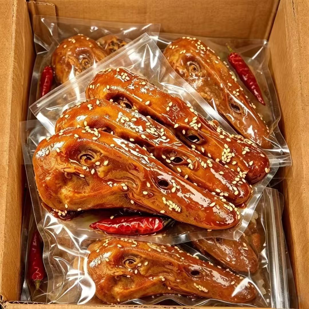 【麻辣鸭头】正宗香辣鸭头下酒菜熟食卤味秘制新鲜真空鸭货下饭菜