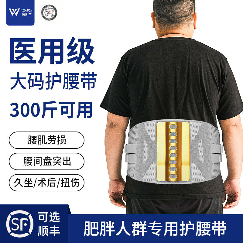 胖子护腰带间盘劳损突出加
