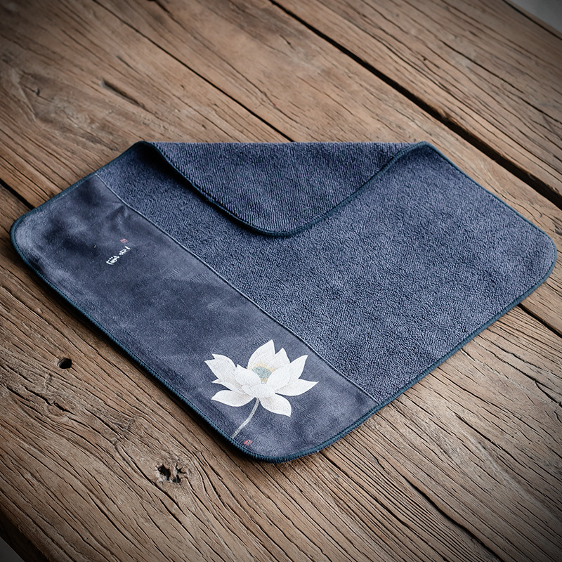 花韵功夫茶巾茶布吸水高档茶具毛巾茶几茶桌布抹布茶台配件禅意