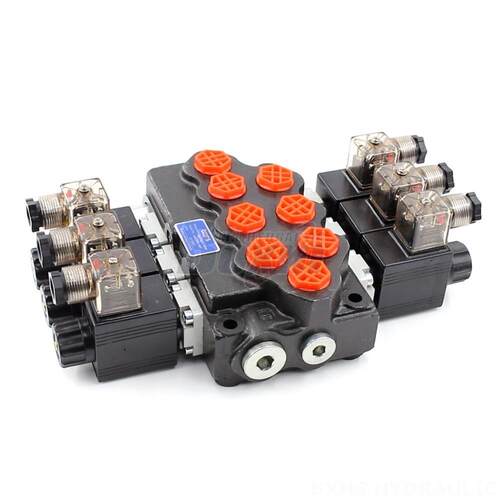 SD5整体式多路阀 45L/min电磁三联阀 315bar G3/8液压换向阀
