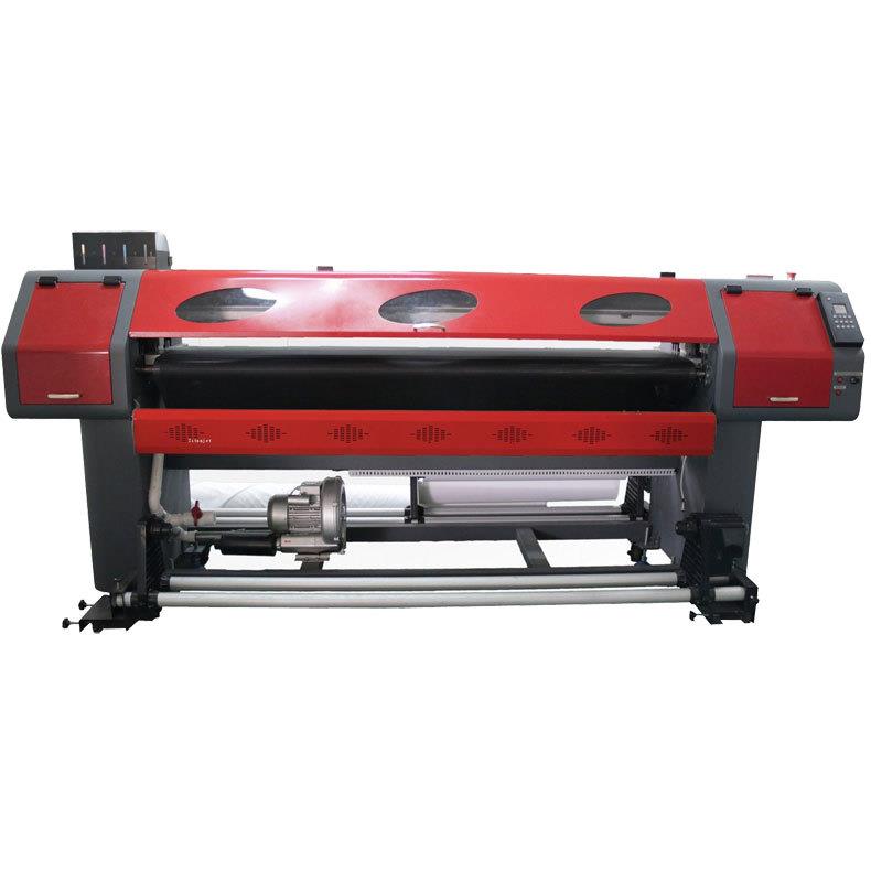 广州1.9M板卷一体UV弱溶剂导带式写真机 1.9M广告喷绘写真机厂家