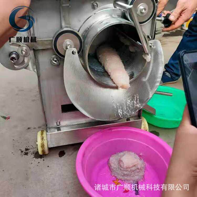 鱼肉采肉机 不锈钢鱼肉去刺机 自动去鱼骨的机器 鱼糜提取机