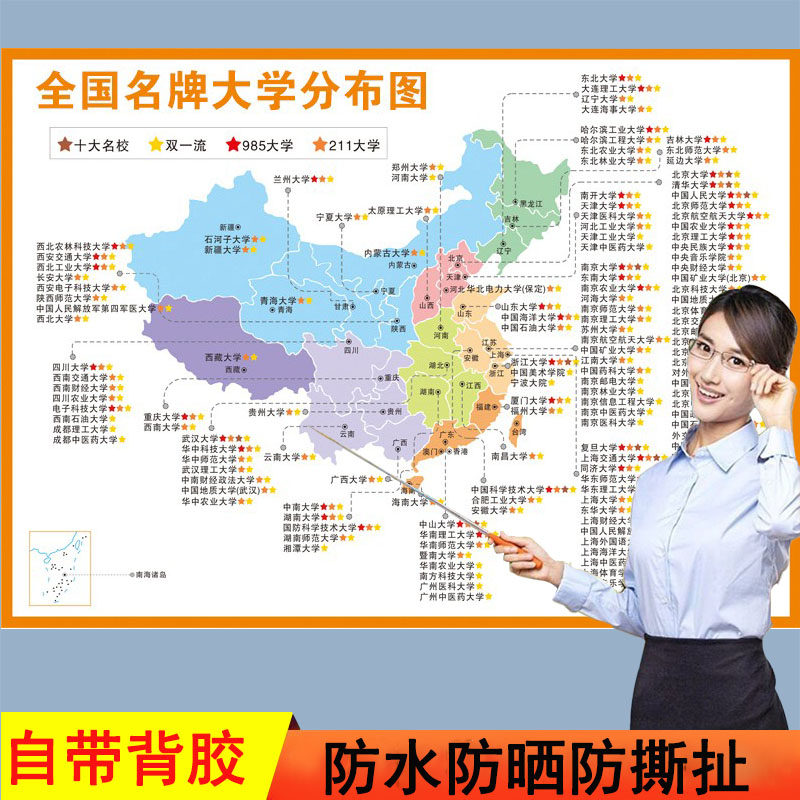 高中名校目标墙挂图大学