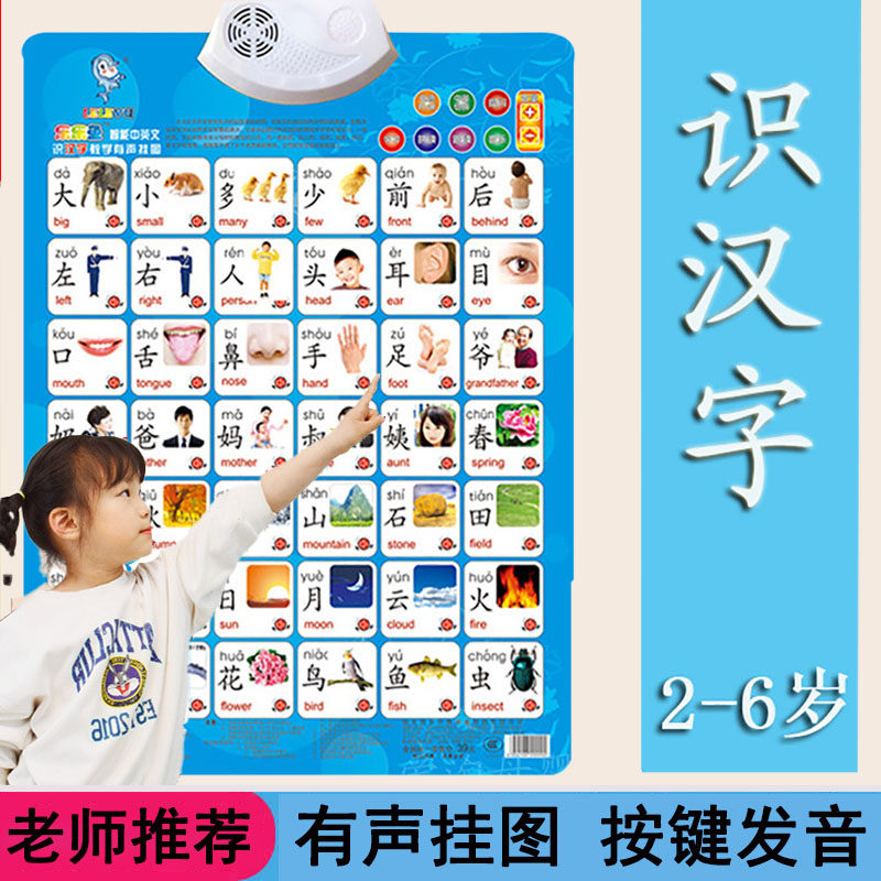 学前幼小衔接看图识字表有声挂图