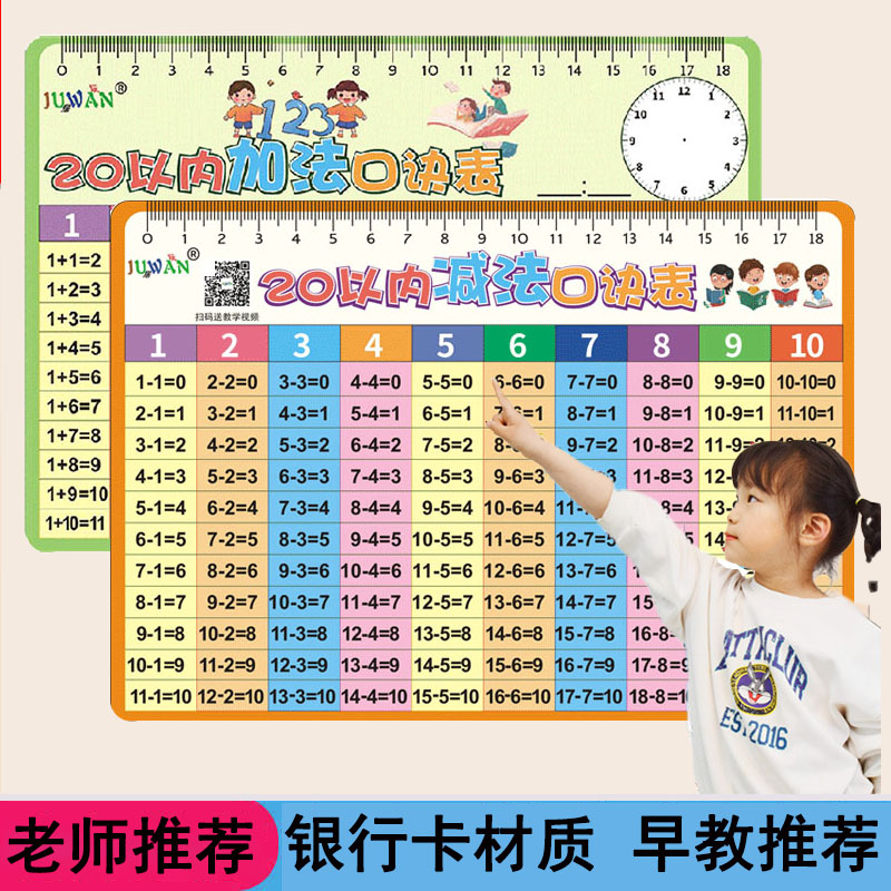 10以内的分解与组成20加减卡