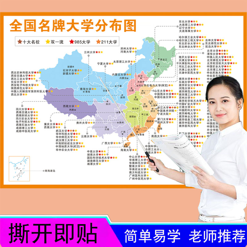 985211分布图名校目标墙