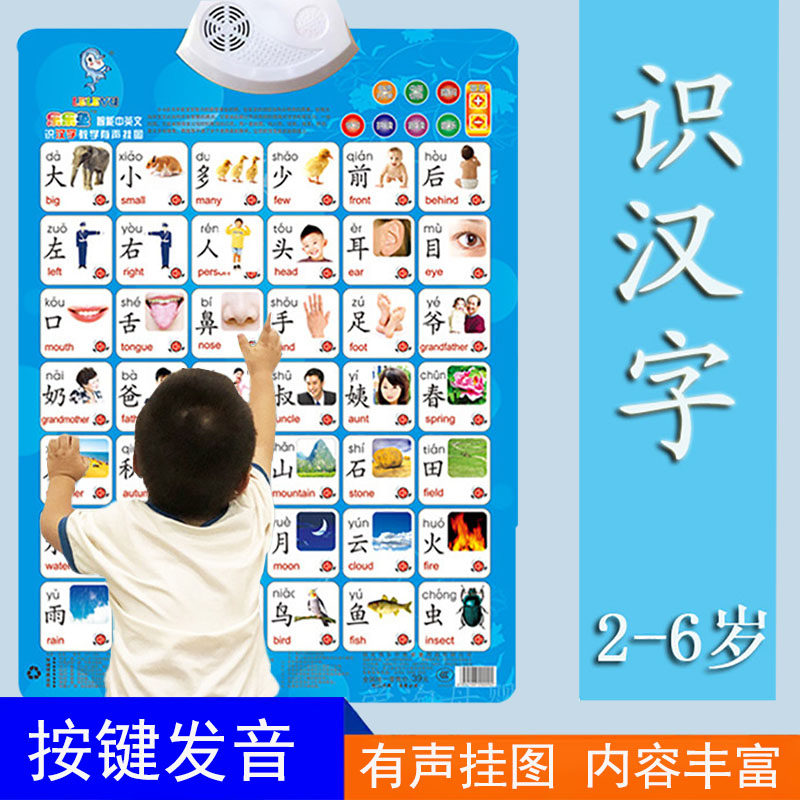 婴幼儿识字挂画发声宝宝
