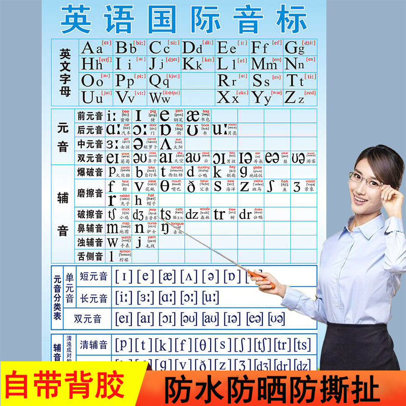 26个英文字母表无声挂图