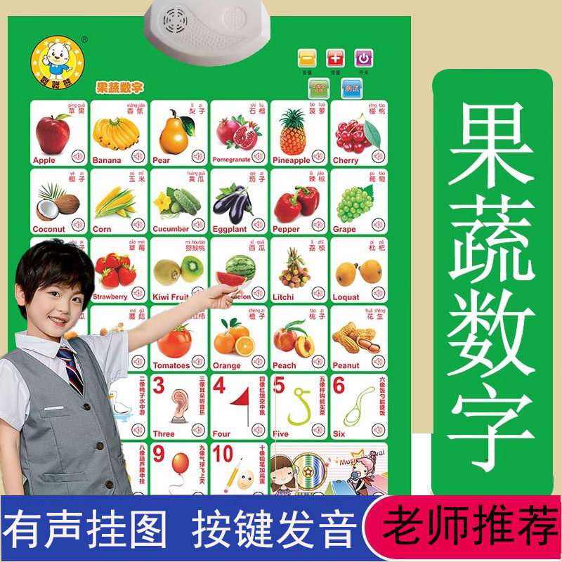 儿童水果蔬菜动物认知早教