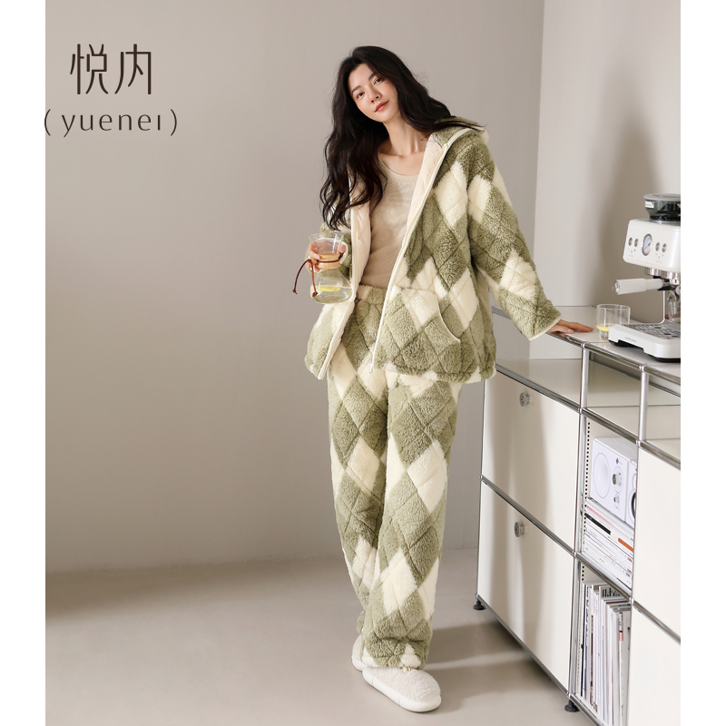 【商场同款】悦内女士夹棉睡衣