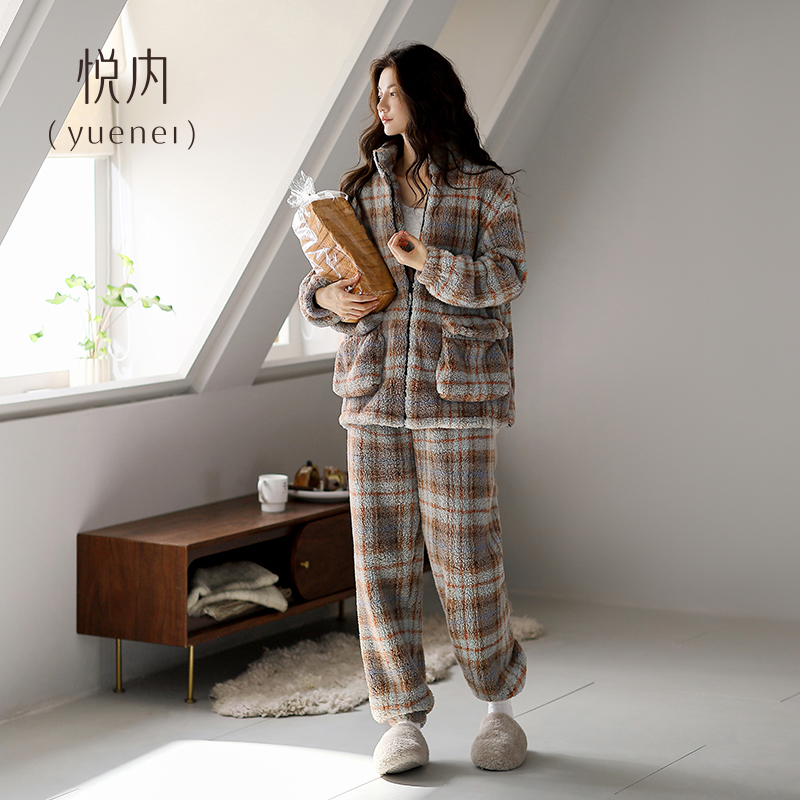 【商场同款】悦内女士法兰绒睡衣