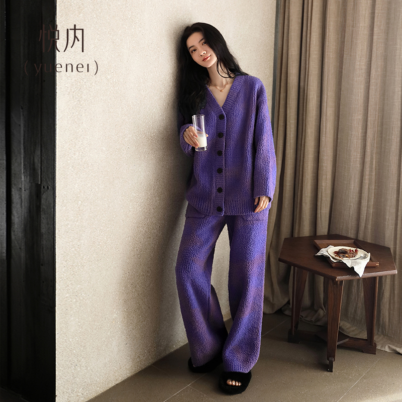 【商场同款】悦内女士半边绒睡衣