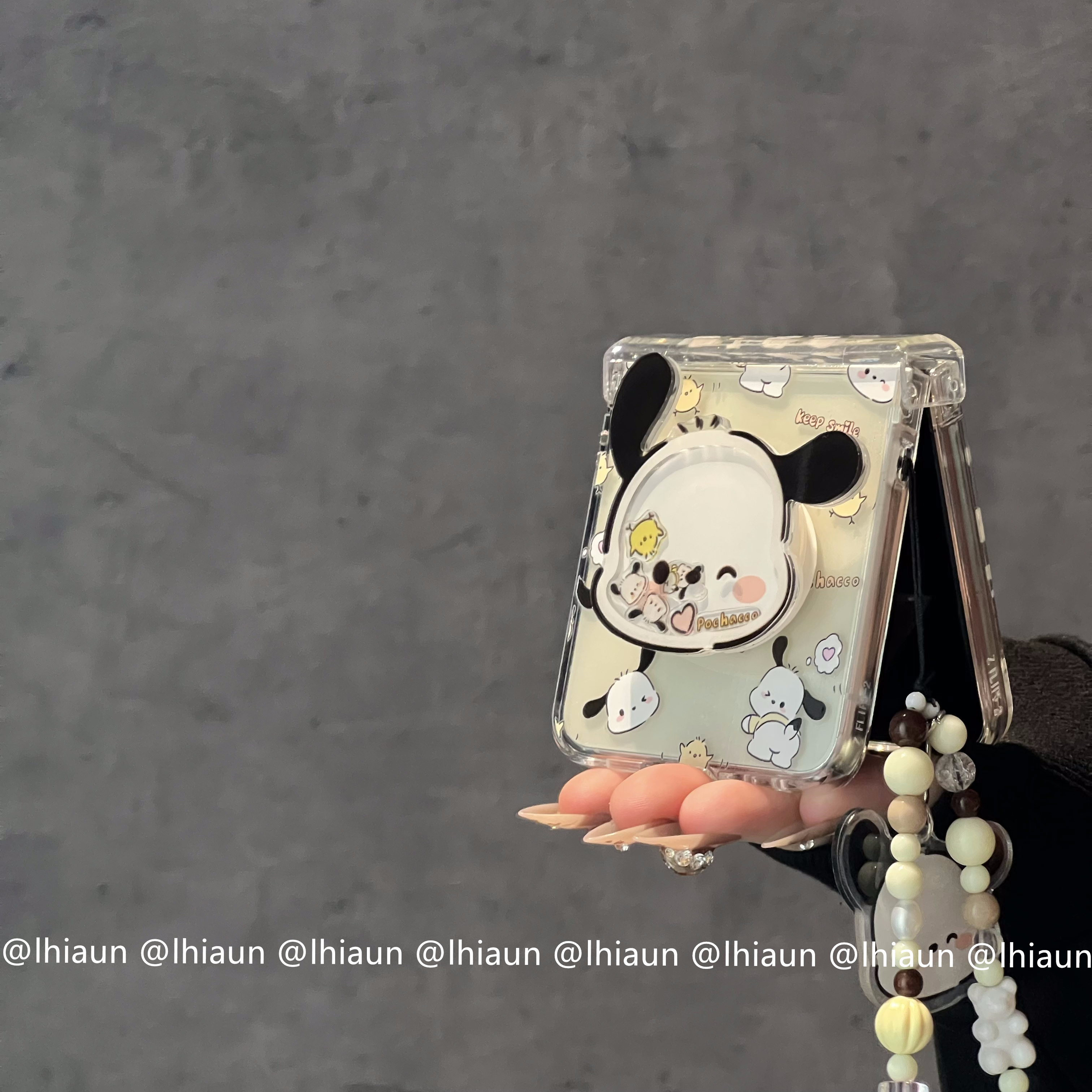卡通小鸡帕恰狗折叠屏手机壳