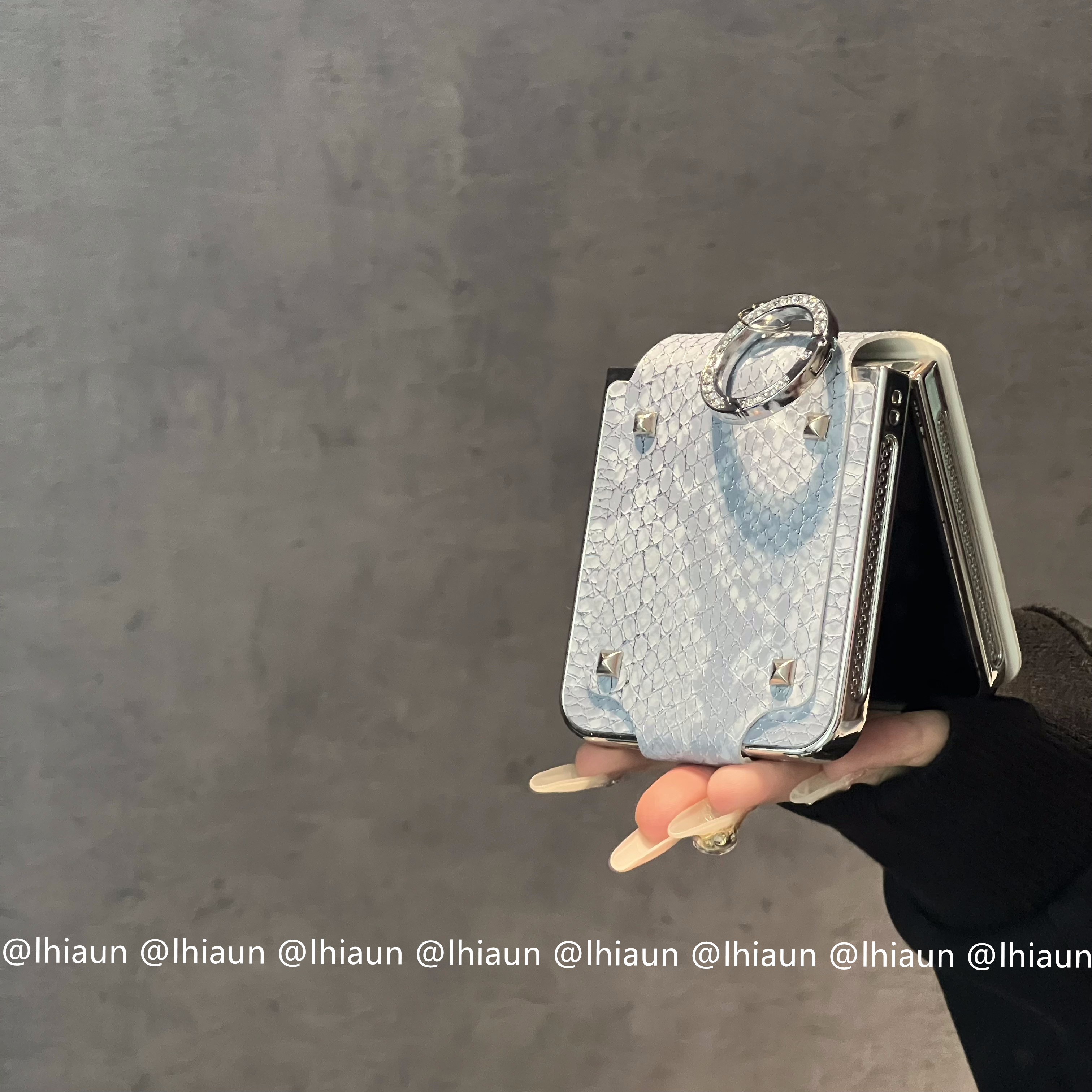 新款蛇皮纹折叠屏手机壳