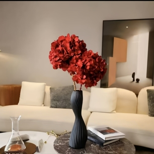 简约北欧风花瓶摆件陶瓷家居客厅仿真花装饰艺术感花瓶ins高颜值