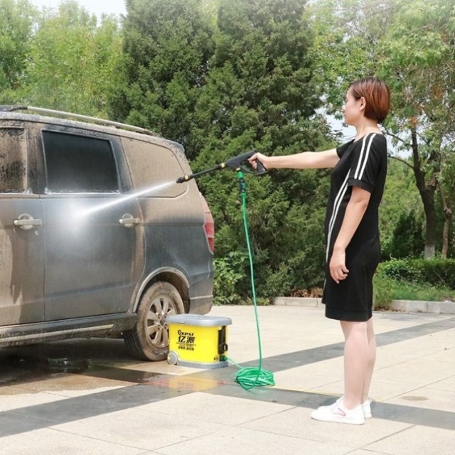 洗车器洗车机亿派220全自动12v家用高压泵水枪小型清洗机刷车器