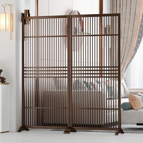 入户屏风隔断客厅卧室进门玄关格栅遮挡装饰墙办公室折叠移动座屏