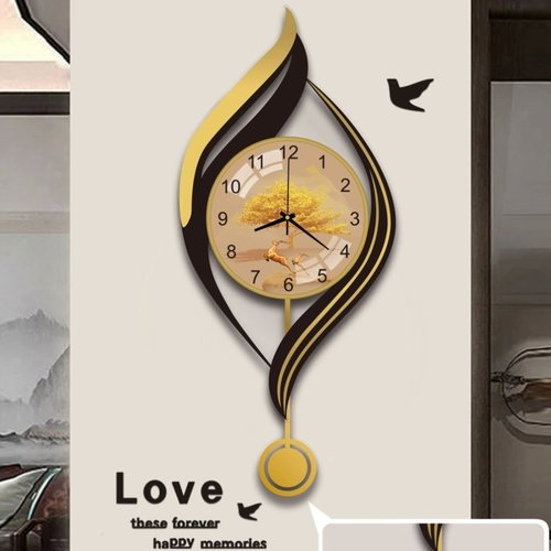 创意轻奢钟表挂钟客厅网红家用时尚大气挂墙北欧时钟简约现代挂表