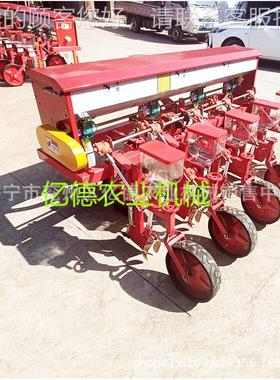 谷子小油菜高梁精播机四轮套车配黄HKI豆播种机粒农作物施颗肥精