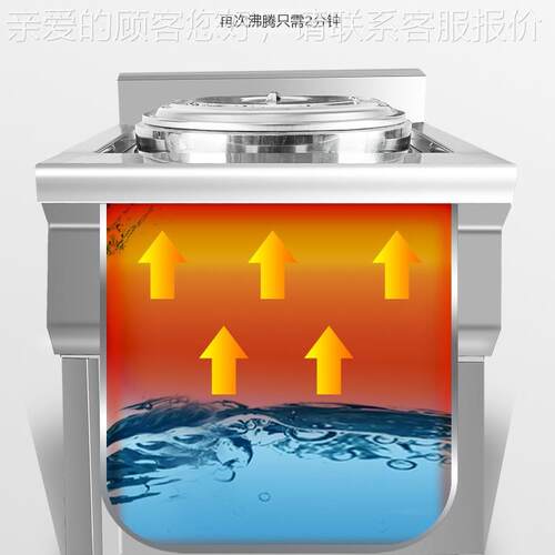 4电50容量单桶煮热面炉 加厚内胆燃气可选商用煮麻辣URA烫大锅