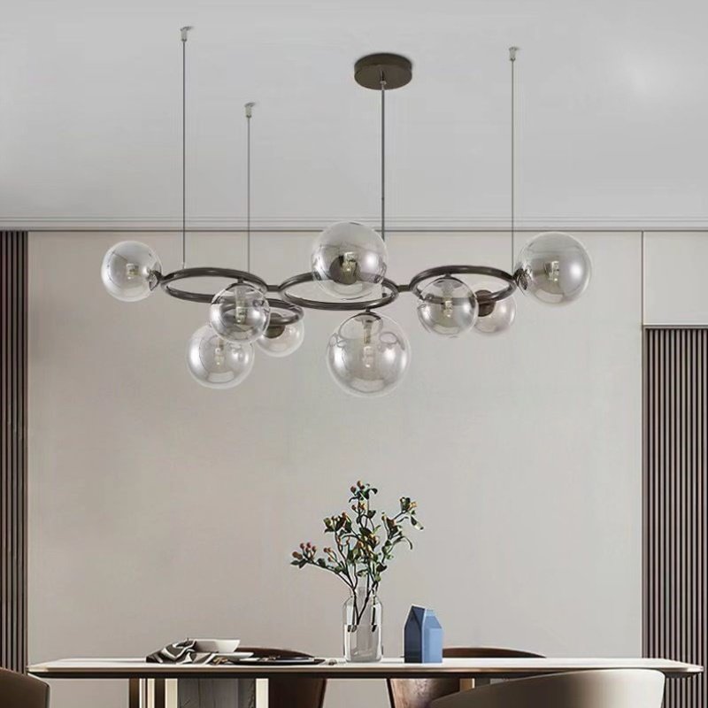 北欧设计师简约创意大气艺术客厅吊灯后现代卧室书房餐厅魔豆玻璃