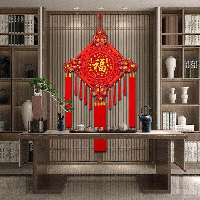 桃木中国结挂件新房玄关