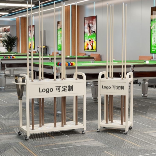 球杆柜式收纳展示架桌球公杆落地支架台球杆收纳架展示架