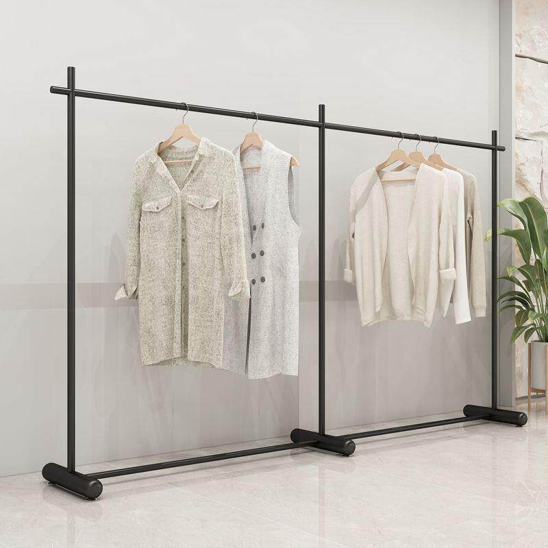 商用黑色简约服装架店展