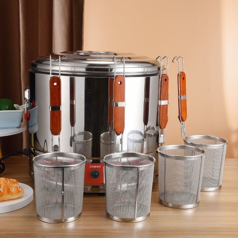 304复底不锈钢煮面炉商用煮粥桶煮面桶蒸煮水饺熬汤粉炉麻辣烫