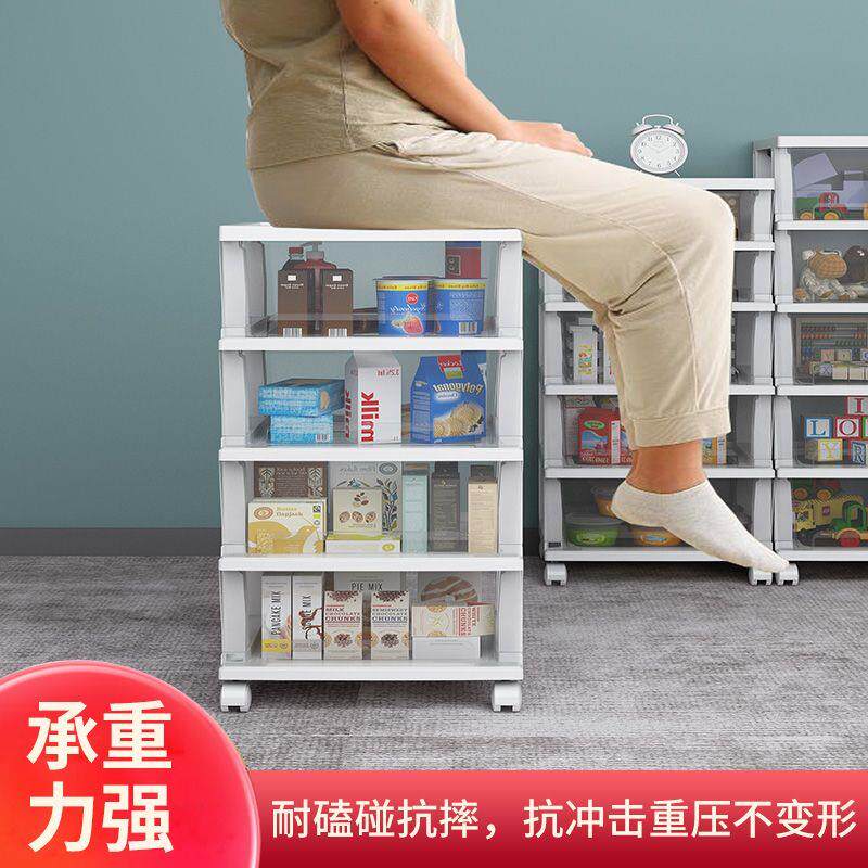 欧式透明塑料抽屉收纳柜