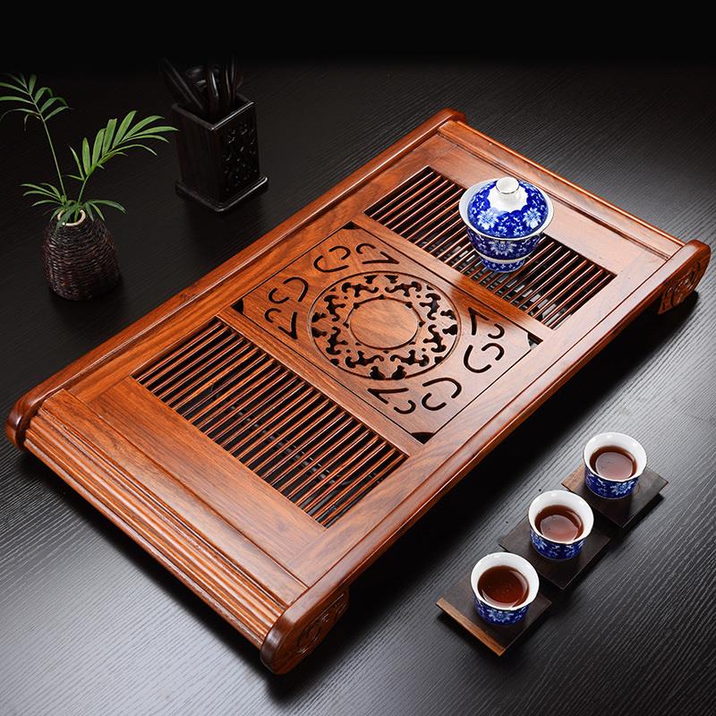 茶盘实木家用鸡翅木花梨
