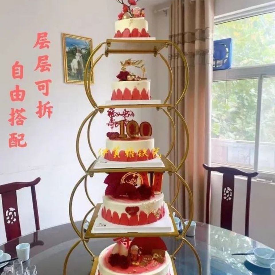 新款欧式多层蛋糕架寿宴