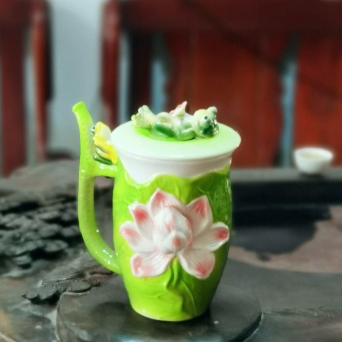 一体吸管杯级感茶杯具家