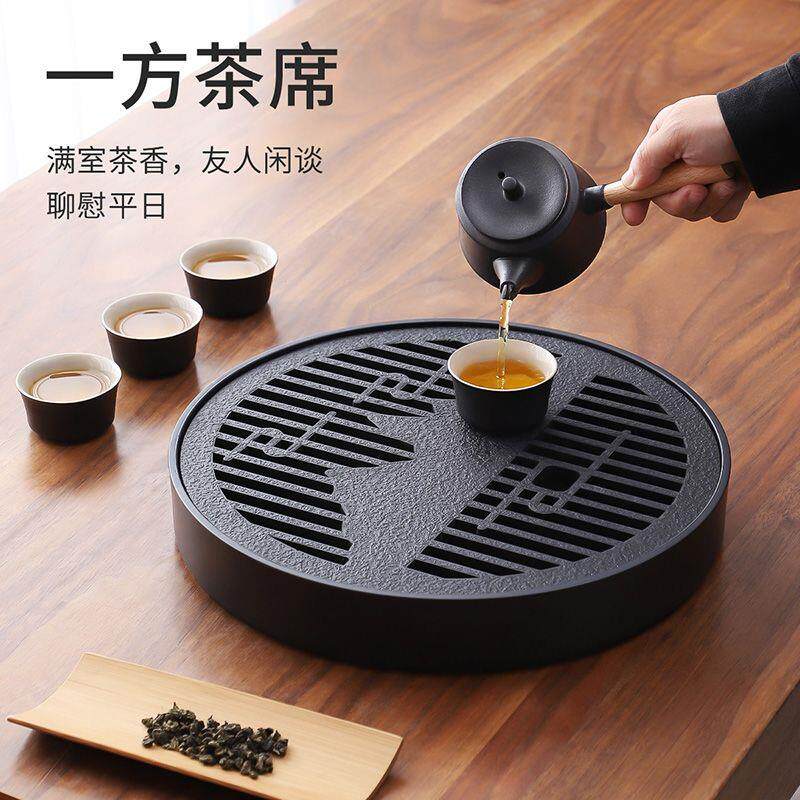 粗陶茶盘家用茶海沥水拖