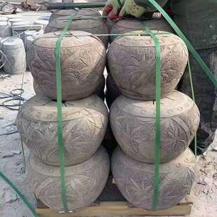 柱墩石大殿浮雕镂空仿古中式石墩柱墩石空心柱墩柱顶青石石柱墩