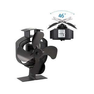 热销热动力壁炉风扇摇头耐高温4叶热循环炉灶扇