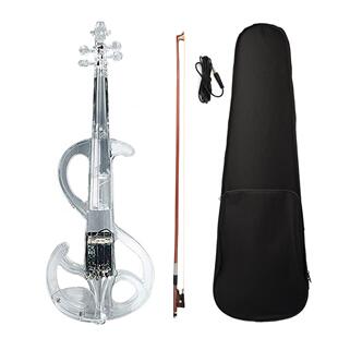 发光小提琴电子小提琴水晶小提琴静音小提琴电声小提琴带弓盒